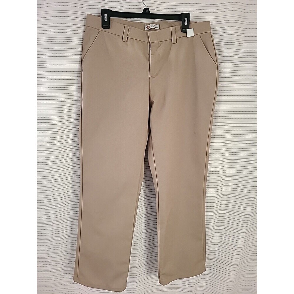 DICKIES CRAFTED FOR WOMEN RELAXED FIT PANTS BEIGE SZ 12